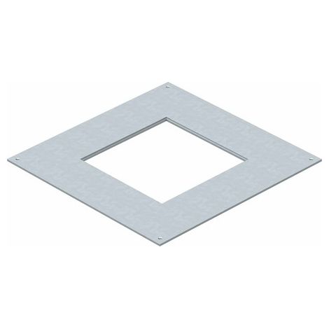 OBO Bettermann Coperchio di montaggio 250-2/3 per GES4 282x282x4 acciaio zincato a nastro, 7400459