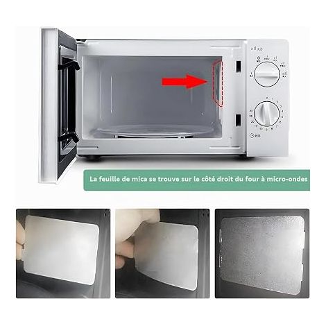 Plaque en mica pour de Micro-Ondes, Plaque de Remplacement pour Les Accessoires de de Micro-Ondes(10x11cm)