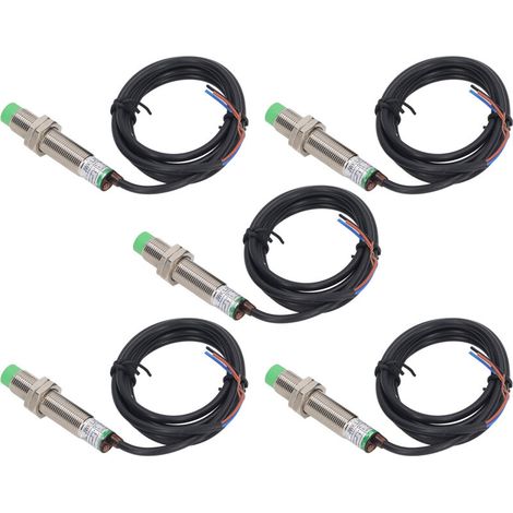 Capteur de proximité inductif M12, 5 pièces, approche NPN NC IP65, interrupteur étanche (1/5)