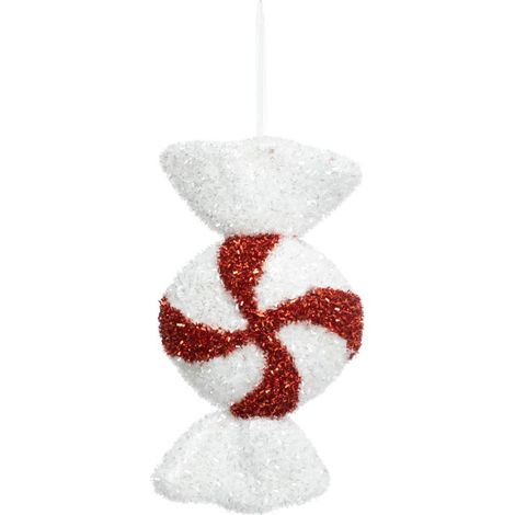 28 cm di polistirolo rotondo soggetto caramelle rosso bianco - Feeric lights & christmas