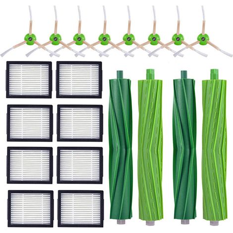 Repuestos para aspiradoras iRobot Roomba i7 i7+ / i7 Plus E5 E6 E7: cabezales de cepillo y kit de accesorios para filtros. - Crezuo