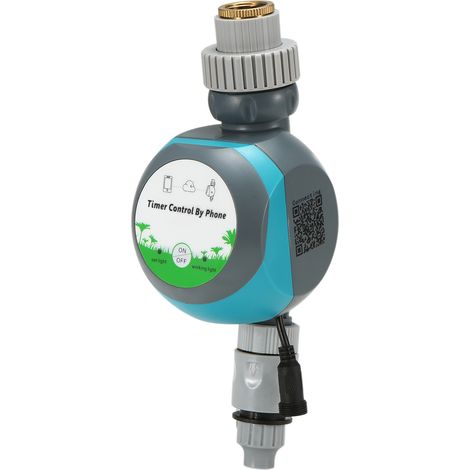 Programmateur Arrosage Goutte à Goutte Intelligent WiFi Connecté Commande à Distance Mobile Sans Fil Jardin Électronique Programmable Temporisateur Arrosage Automatique Étanche pour Extérieur Parterre (1/2)