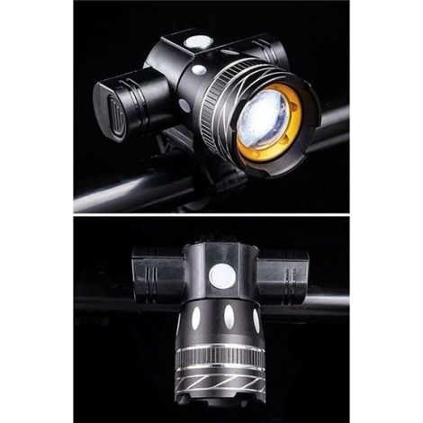 Phare Vélo - 5000 Lumens - LED Étanche - Rechargeable USB - Pour Route et Montagne - 1 Pièce (1/4)