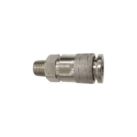 Rubinetto Rapido Profilo Germania Filettato Maschio 1/4 P Compressore Excel