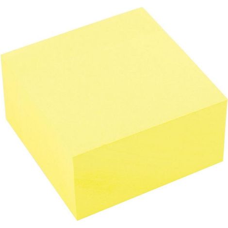 Selbstklebendes Pad 76x76mm gelb 400 D.rect