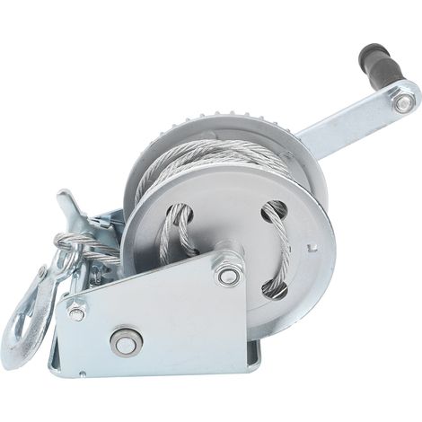 Treuil manuel à verrouillage automatique, acier allié haute capacité, outil de levage 1000 lbs pour grue (1/5)