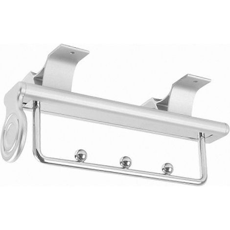Tringle télescopique pour penderie, fixation plafond, rangement vertical, support suspendu réglable, rail unique, dispositif de rangement mural (1/5)