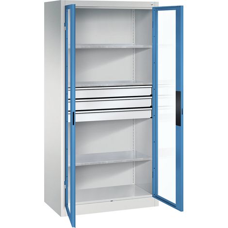 C+P, Armoire vitrée à portes battantes, h x l x p 1950 x 930 x (1/4)