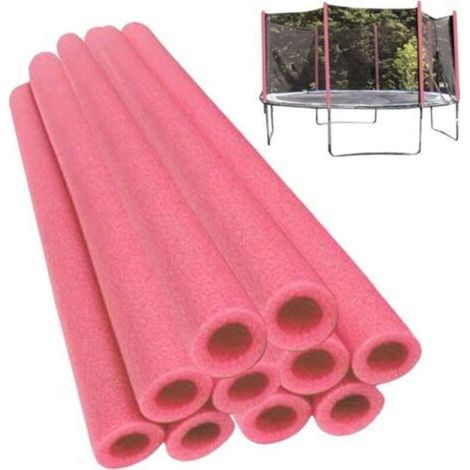 10 Pièces Tubes en Mousse, Couvre-poteaux en Mousse pour Trampoline, Manchons pour Trampolines Protection, Manchons en Mousse pour Trampoline, Accessoires pour Trampoline D'extérieur (1/4)