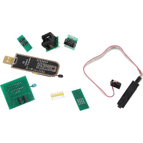 Programmateur USB CH341A, terminal de test SOP8, adaptateur 1,8 V, module convertisseur SOP8 vers DIP8 (1/5)