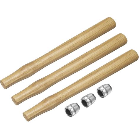 En Bois De Remplacement Pour Marteau Outils De Marteau De Forge Avec Cales Rondes Pour Tete De Marteau Ronde Octogonale De 3lb Pour Charpente Menuiserie Construction Bricolage (1/5)