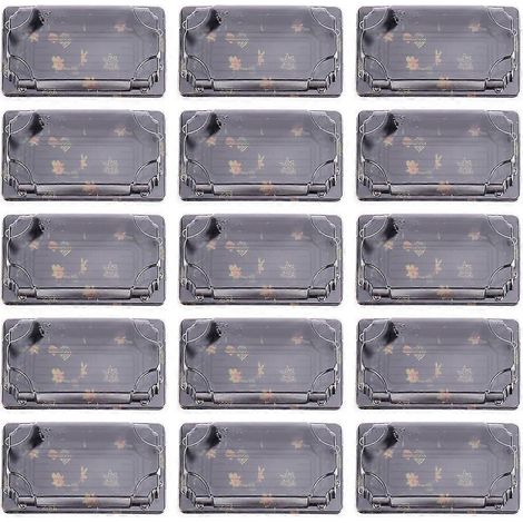 25 Stück Einweg-Sushi-Behälter, Einweg-Sushi-Boxen, Kunststoffverpackungsboxen-14.5X8.5CM-Black (1/4)