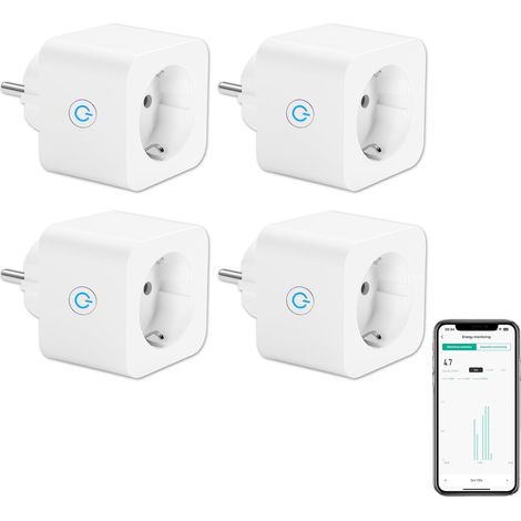 Presa smart 16A 3680W monitoraggio energia 4 pezzi