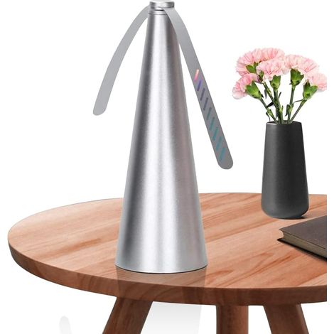 SJLERST Ventilateur Anti-Mouche, Protection Contre Insectes Volants Produits Chimiques Ventilateur Anti Mouche indolore pour Camping Salle à Manger Jardin (1/5)