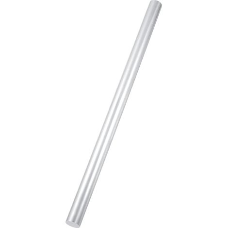 Round Aluminum Bar 25/32" (20mm) Diameter Silver Tone (1/5)