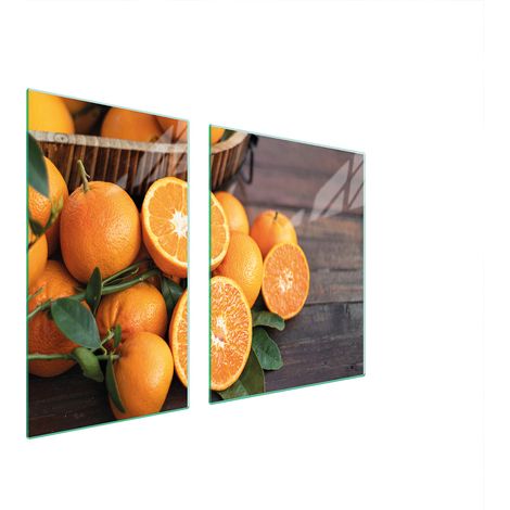 Assiette en verre et planche à découper 100x52 fruits (1/5)