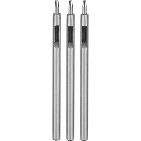 Set mit 3 runden 1,8-mm-Stanzen aus legiertem Stahl für DIY-Lederstanzungen, Hohllochstanzwerkzeug (1/5)