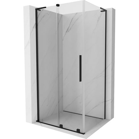 Mexen Velar L Duschkabine schiebbar 100 x 120 cm, transparent, schwarz - 871-100-120-03-70 (1/5)
