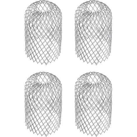 Protezione per grondaia regolabile in alluminio – altezza e diametro 10 cm, quantità 1/2/3/5 pezzi (1/5)