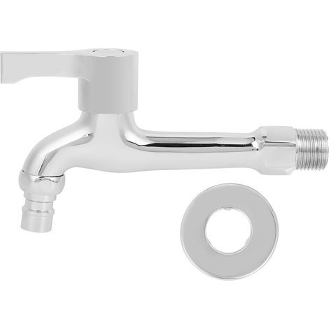 Einzelner Kaltwasserhahn aus galvanisiertem Kupfer, G1/2 Zoll, Waschmaschinenhahn, Wasserhahn für den Hausgebrauch, lange Ausführung 49213 (1/5)
