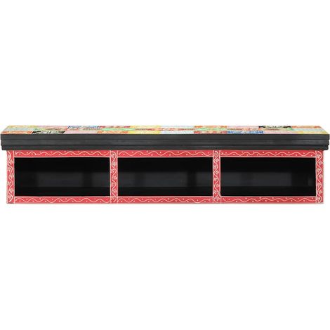 Mobile porta TV dal design moderno con contenitore 100 x 30 x 22 cm atmosfera accogliente realizzato in truciolato multicolore 020057712