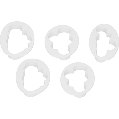 5 Pièces Emporte-Pièces à Biscuits Moule à Gâteau pour Pâtisserie DIY Décoration (1/5)