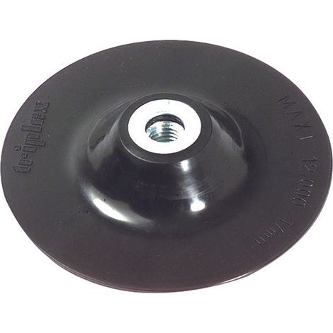 Tivoly • Plato de lijado para amoladora • Caucho • Ø125mm • Orificio M14 (1/3)