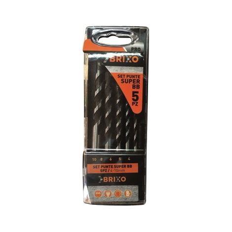 SET PUNTE BRIXO SUPER BB 4-10MM PZ.5