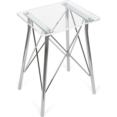 BELTRAN 1901 TABURETE Banqueta Cromo Metacrilato Orleans - ref: 064-1901