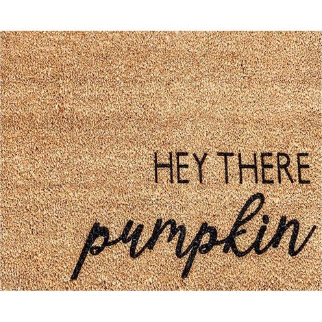 Tapis De Sol Halloween - Fibres En Dacron - Pour Intérieur Et Extérieur - 40 X 60 Cm - Motif Citrouille Et Chauve-Souris - 1 Pièce (1/5)