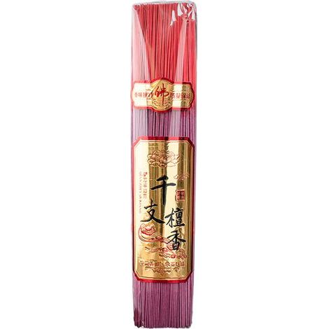 1000 Bâtons d'Encens Sans Fumée au Santal, Parfum Longue Durée pour Maison et Temples, 32.5cm Rouge (1/5)