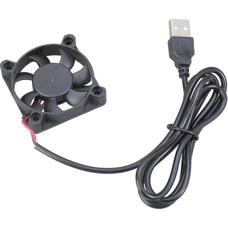 Ventilateur pour routeur, PC ou box TV, sans fil, silencieux, alimentation USB 5 V, 50 mm, grille de protection, multicolore (1/5)
