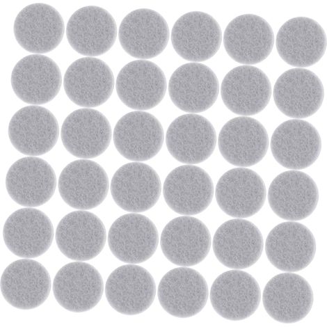 Patins antidérapants en feutre gris 20 x 3 mm, auto-adhésifs (1/5)