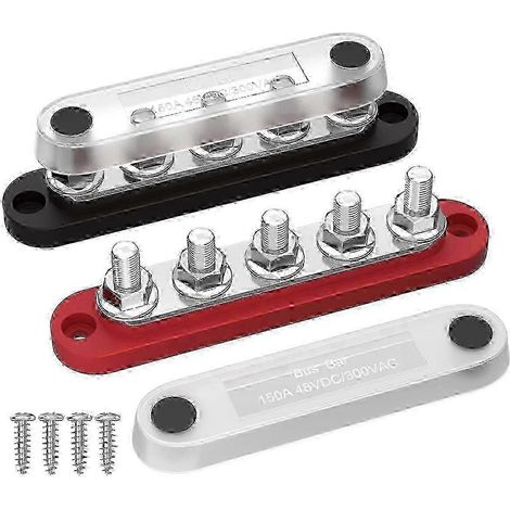 Barre omnibus automobile T5m6 150a en cuivre, barre de shunt pour faisceau de câblage automobile, compatible avec les applications automobiles et marines, version 0927 (1/5)