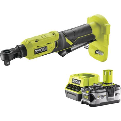 Pack RYOBI Clé à cliquet 18V One+ R18RW3-0 - 1 Batterie 4.0Ah - 1 Chargeur rapide RC18120-140
