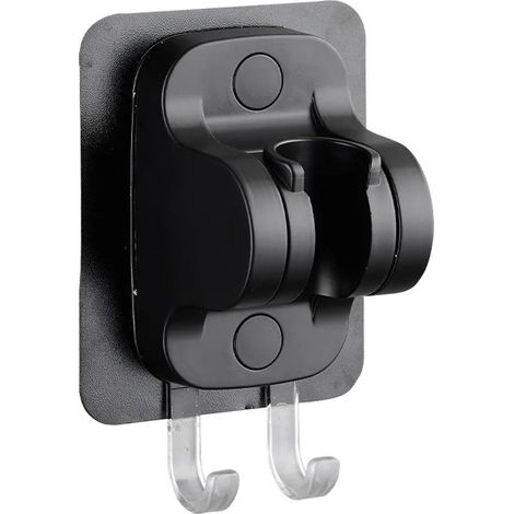 Supporto autoadesivo da parete per soffione doccia. Supporto regolabile per soffione doccia. Montaggio a parete. Non è necessaria la foratura. Braccio autoadesivo. (1/5)