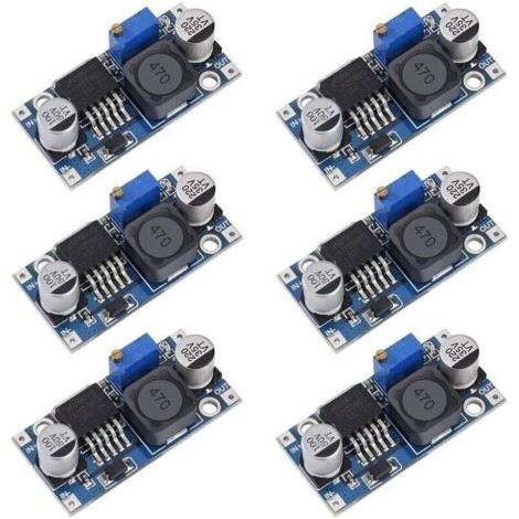 DC-DC-Abwärtswandler LM2596 Buck-Wandler 3,2–40 V auf 1,25–35 V Einstellbares Netzteilmodul 6 Stück