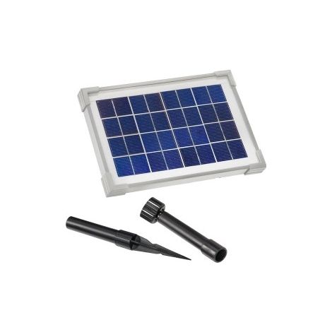 Panneau solaire 5Wc / 7,7V pour pompe 6-9V DC (1/2)