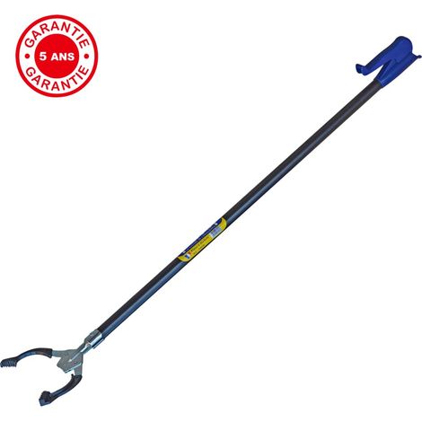 Pince à déchets 96 cm – Manche en acier – Protection antirouille – Outil à main pour voirie et collectivités – Outils Perrin