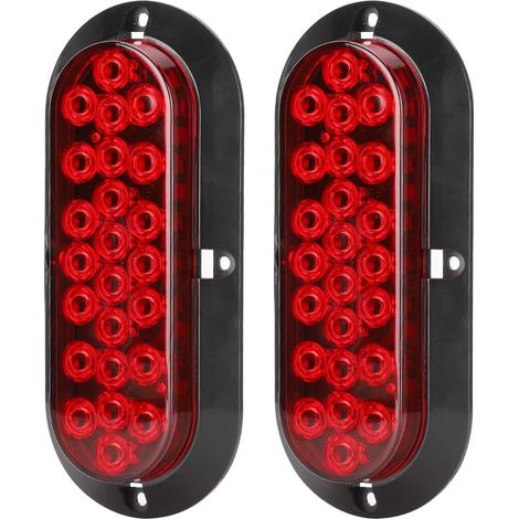 ROTES, WASSERDICHTES OVALES LED-BREMS-RÜCKLICHT FÜR LKW-ANHÄNGER
