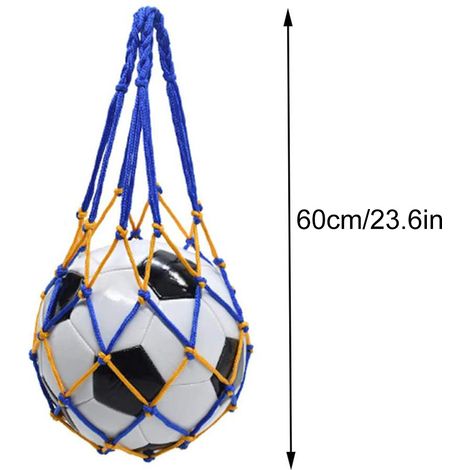Stück Basketball-Tragenetzbeutel, Netzballbeutel, praktischer tragbarer handgefertigter Fußballnetzbeutel für Gemüse, Basketbälle und Obst (1/5)