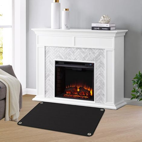 Tapis de Barbecue, Tapis Barbecue sol Fibres de Verre en Silicone, Tapis de Cuisson BBQ Résistant à la Chaleur Jusqu'à 650°C, Tapis de Protection de Sol pour Barbecue (100 120CM) (1/5)