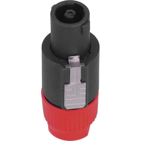 4 connecteurs audio 4 pôles, verrouillage twist, rouge, neutrik style (1/5)