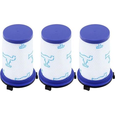 Lot de 3 Filtre de remplacement pour Rowenta Air Force 360 / X-Pert Aspirateur sans fil RH9037 RH9038 RH9039 RH9051 RH9057 RH9079 RH9081 RH9086 (Alternative au ZR009001) (1/3)