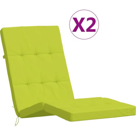 Maison Exclusive - Cuscini per Sedia a Sdraio 2 pz Verde Chiaro in Tessuto Oxford (1/5)
