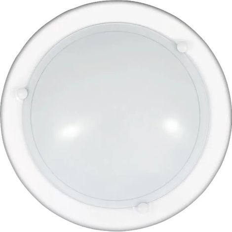 Lámpara de techo de cristal 28,5 cm E27 1x60W blanca redonda Ufo 5101 Rabalux