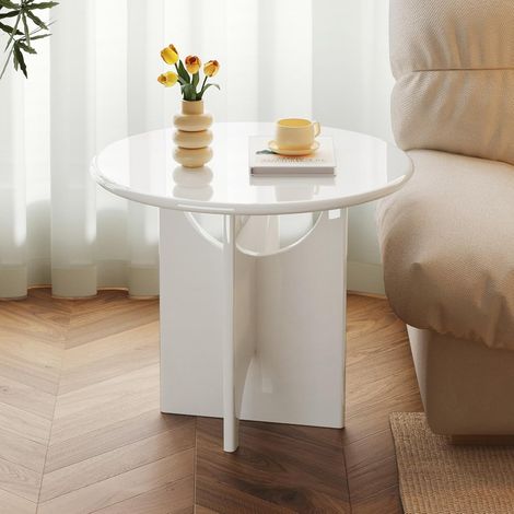 Guyii Table à Manger Ronde Moderne pour 2 Personnes — Table de Cuisine Blanche avec piètement croisé et Bords arrondis Table de Salle à Manger Moderne pour Petits espaces (Appartement, Salon), 60cm
Ma (1/5)