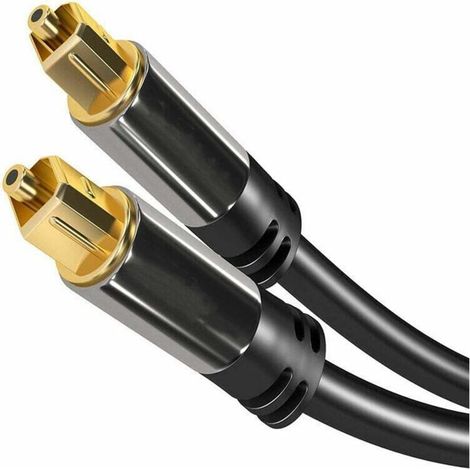 10 m optisches Digital-Audiokabel / TOSLINK-Kabel (TOSLINK auf TOSLINK, Glasfaserkabel für Heimkino, PS4, Xbox) Pro Series Kabel und Adapter für CCTV