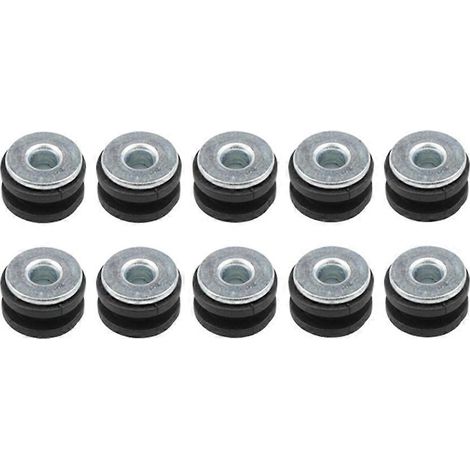 10 rondelles en caoutchouc M6 pour motos, compatibles avec les silentblocs d'amortisseurs de carénage. (1/5)