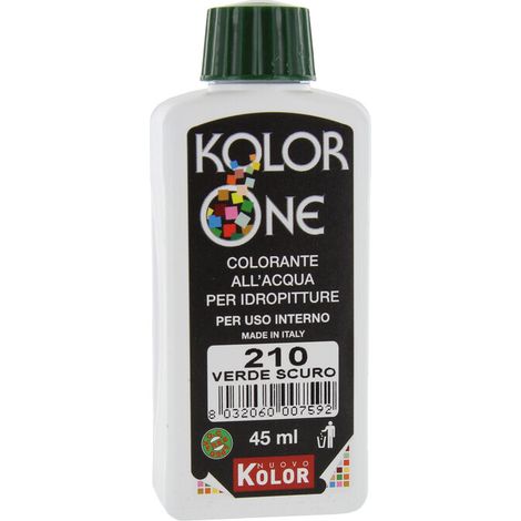 COLORANTE KOLOR ONE 45 ML VERDE SCURO 210 Q.TA 12